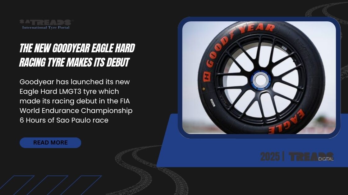The new Goodyear Eagle Hard racing tyre makes its debut